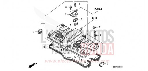 COUVERCLE DE CULASSE CB1300SAA de 2010